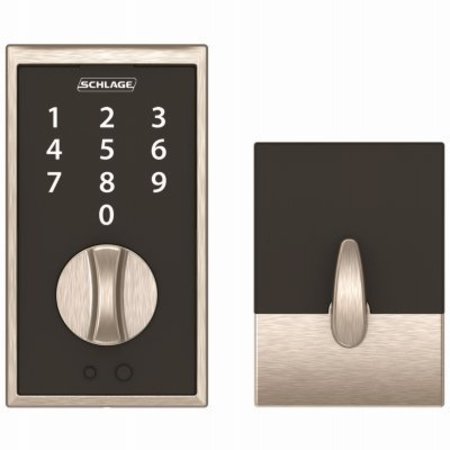 SCHLAGE LOCK SN Cent Touch Deadbolt BE375VCEN619